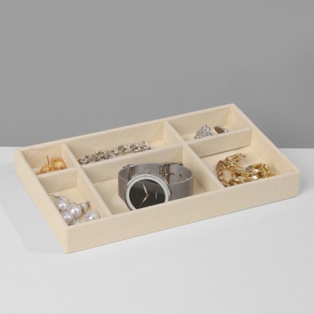 Steam for decorating 6 cells, phlock, 21 × 12.3 × 2.5 cm, beige color-2