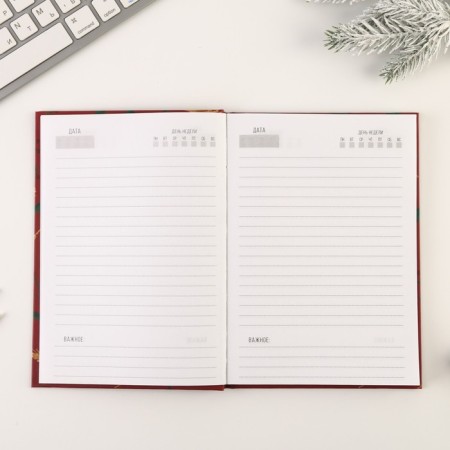 Diary in a solid cover “Happy New Year” A5, 80 sheets-2