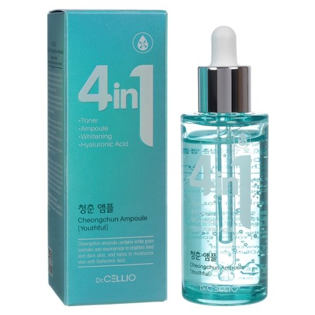 Facial serum Dr.cellio 4 in 1 Cheongchun, with hyaluronic acid, 50 ml
