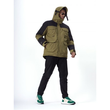 Ski jacket men's, size 50, khaki color-16