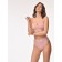 Women's thong cowards with a texture rubber Mirey String, size 42-44, pink color