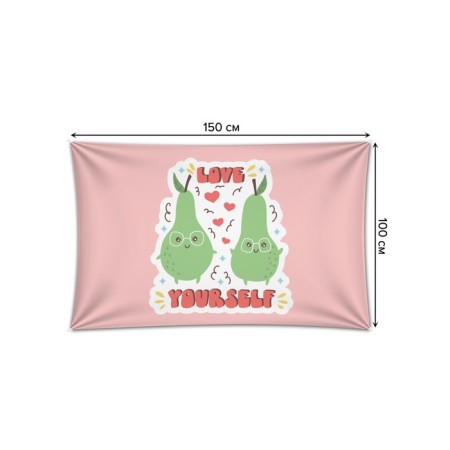 Decorative panel with photo printing "Funny pears", horizontal, size 100x150 cm-1