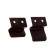 Fastening, metal "top-niz", brown