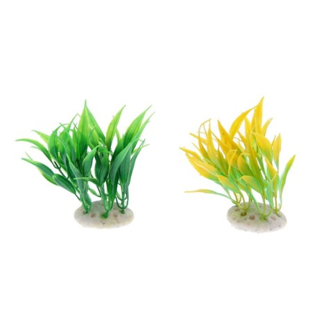 The artificial aquarium bush, 10 cm, green-3