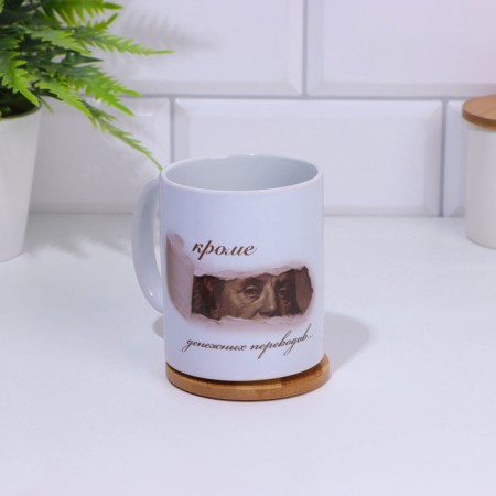 Sublimation mug "I do not accept anything on my account", with the application-1