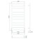 Water heated towel rail Larusso "Image" P11, 500x1200 mm, 495 W, lower connection