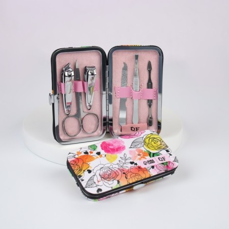 Manicure set "Flower Garden", 6 items, multi -colored-2
