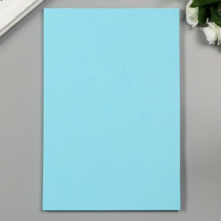 Foamiran "pale blue" 2 mm (set of 5 sheets) A4 format format-1