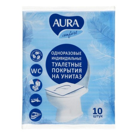 A one -time coating on the toilet seat "Aura", 10 pcs.