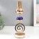 Summary Metal for 1 candle "Spiral. Blue marble element" gold 33x10x10 cm