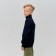 Cardigan for a boy with Minaku lightning is dark blue color, height 104