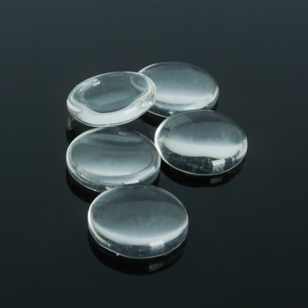 Coboson glass, circle of 12 mm (set 5 pcs.), The color is transparent-1