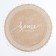 Ethel napkin "Home" d38, jute