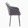 Liberty chair, velor graphite/black