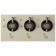 The hock surface Lex GVG 431c IV, gas, 3 burners, beige glass/bronze