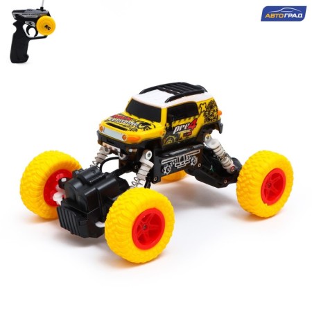 Radio -controlled jeep "Krauler", works on the battery, yellow color