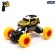 Radio -controlled jeep "Krauler", works on the battery, yellow color