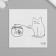 Tattoo on the body Black "cats" set 10 pcs 6x6 cm