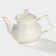 A porcelain teapot on a stand from Bellatenero bamboo "Tulip", 700 ml, white color
