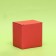 Box under a mug, without a window, red 12 x 9.5 x 12 cm