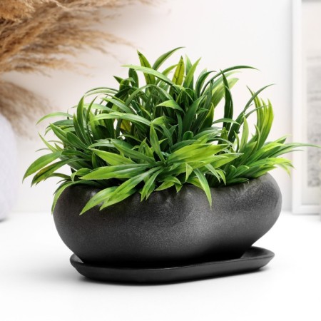 Pot "Bonsai Small" silver, 0.6, l/ 17x14x7cm