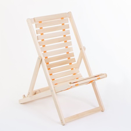 Flexible deck chair, 60 × 140 × 75cm, from linden-1