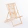 Flexible deck chair, 60 × 140 × 75cm, from linden