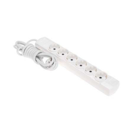 Extension cord Premium 6 nests, 3m, 3x1.5mm², s/h, white rexant
