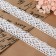 Knitted lace, 20 mm × 10 ± 1 m, white color