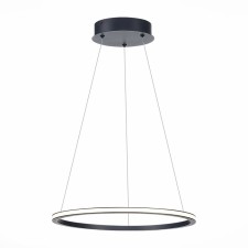 Светильник подвесной St Luce. ST604.443.22. 1х22 Вт, LED, 4000K, 1430 Lm, 40х40 см, цвет чёрный