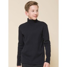 Turtleneck for the boy Pelican, height 158 ​​cm, black color