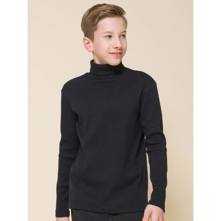 Turtleneck for the boy Pelican, height 158 ​​cm, black color