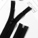 Lightning "Spiral", No. 5, detachable, automatic lock, 60 cm, black color