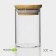 Glass jar for spices with bamboo lid Bellatenero "Eco", 100 ml, 5 × 8 cm