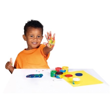 Finger paints, 6 colors x 35 ml, jovi, bright, cardboard, for kids-5