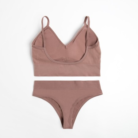 Female set (top, panties) beige color, rr 42-44-2