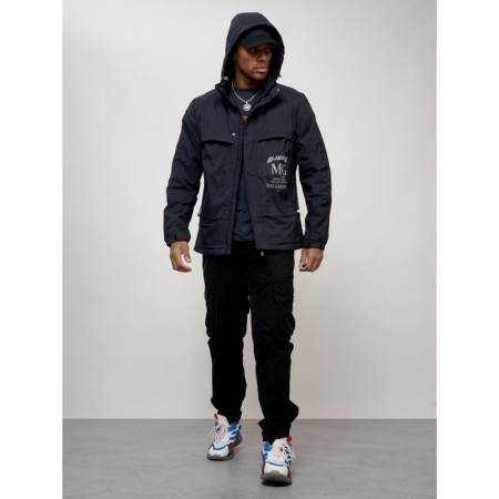 Sports male jacket, size 50, dark blue color-13