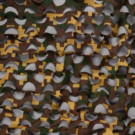 Masking mesh, 3 × 2.2 m, yellow-brown, "landscape duck"-1