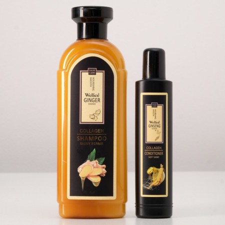 Hair set: premium shampoo with a 420 ml ginger and air conditioner with a ginseng 100 ml-1