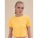 Top female, size l, yellow color