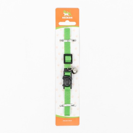 Fly collar with a bell, 30 x 1 cm, polyester, green-6