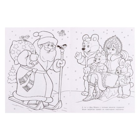 New Year. Coloring "Winter Princess", 16 p.-4