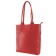 Bag women, genuine leather, red 31x8x33 cm