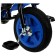 Three-wheeled bicycle Vivat1 Print abstraction of dark blue/orange