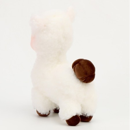 Soft toy "Lama", 25 cm, white color-3