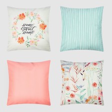 A set of decorative pillowcases 
