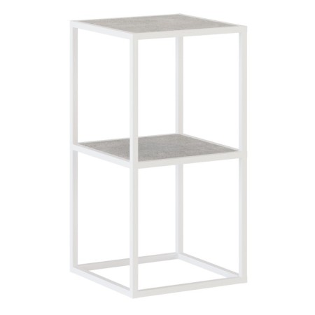 Shelving 2, 400x400x782, White Muar/Metropolitan Gray-3