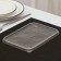 Plastic disposable lid "Yuzhuralpak", KR-179, 18.6 × 14.1 × 0.76 cm, color transparent color