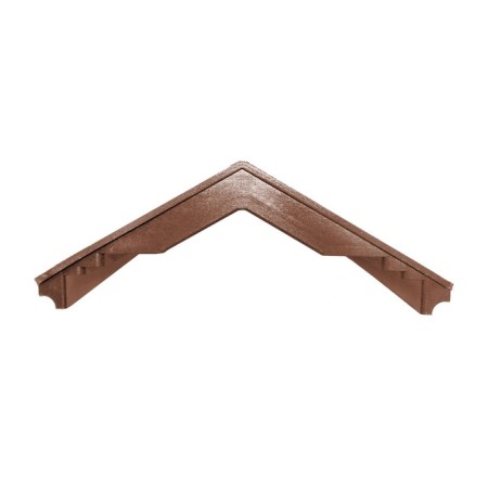 PPK parapet for a fence span, 50 × 28.5 × 2.5 cm, brown, “flexible tile”-5