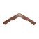 PPK parapet for a fence span, 50 × 28.5 × 2.5 cm, brown, “flexible tile”